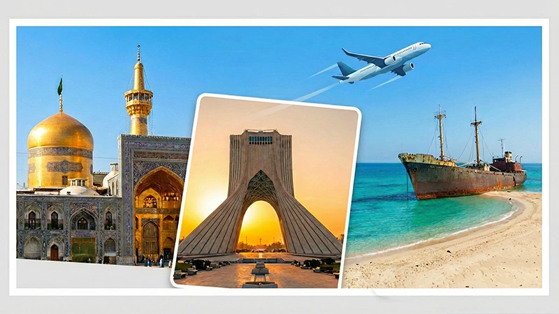 خرید بلیط هواپیما ارزان به مقاصد پرطرفدار داخلی مشهد کیش و تهران